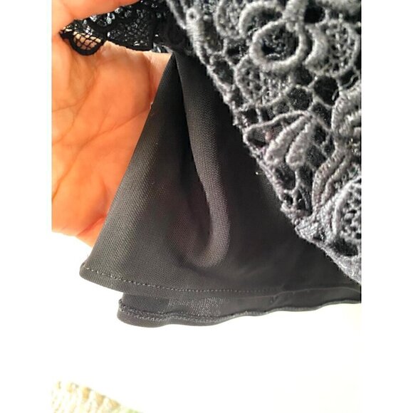 Ralph Lauren Purple Label Liesel Lace Long-Sleeve Cocktail Dress Sz 6 Black - Picture 6 of 11